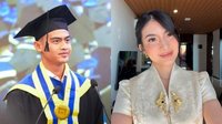 Tampil Anggun dengan Kebaya Peplum, Inka Andestha Curi Perhatian di Wisuda Pratama Arhan