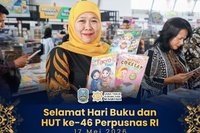 Gubernur Khofifah Ajak Masyarakat Jadikan Budaya Membaca Jatim sebagai Gaya Hidup
