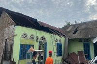 20 Rumah Rusak Parah Akibat Dampak Cuaca Ekstrem Sumut di Serdangbedagai