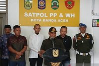 Satpol PP dan WH Banda Aceh Proses Sembilan Pasangan Pelanggar Jinayat