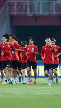 FOTO: Mengintip Timnas Jepang Jajal Rumput Stadion Gelora Bung Karno Jelang Hadapi Timnas Indonesia