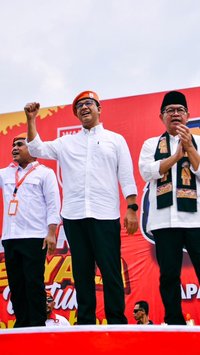 FOTO: Momen Anies dan Ahok Satu Barisan Dukung Pramono-Rano di Pilkada Jakarta