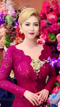 Potret Cantik Heni Tania Istri Kombes Polisi Kenakan Kebaya Warna Merah Maroon, Disebut Bak Barbie Hidup