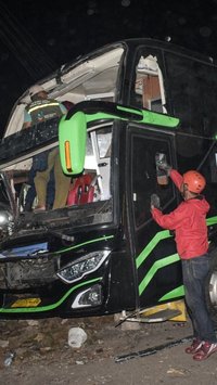 Kemenhub Ungkap Penyebab Bus SMK Lingga Kencana Depok Kecelakaan di Ciater