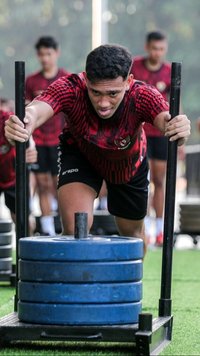FOTO: Persiapan Menghadapi Tiga Laga Bergengsi Dunia, Timnas Indonesia U-20 Fokus Pemusatan Latihan Fisik di GBK