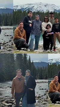 Potret Seru Cindy Fatikasari dan Tengku Firmansyah Menikmati Piknik Keluarga di Kanada