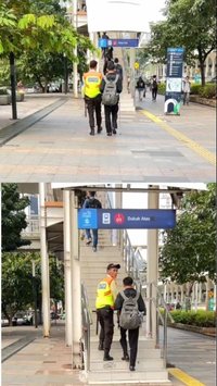 Satpam Ini Antar Penumpang Tuna Netra dari Stasiun Kereta ke Halte Bus, Aksinya Tuai Pujian Warganet
