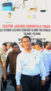 Lepas Ekspor Jagung Gorontalo ke Filipina, Mentan Harapkan Petani Sejahtera