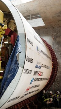 FOTO: Ini Mesin Bor Raksasa untuk Bangun Terowongan MRT Jakarta Fase 2A Rute Thamrin-Kota