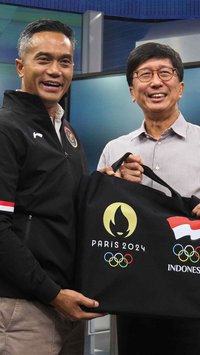 FOTO: CdM Kontingen Indonesia untuk Olimpiade Paris 2024 Kunjungi SCTV Tower