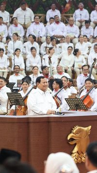 VIDEO: Depan Jokowi di Apel Gerindra, Prabowo Singgung Salam dari Megawati PDIP