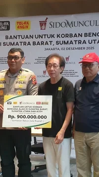 Sido Muncul Salurkan Bantuan Senilai Rp 900 Juta untuk Korban Bencana Sumatra