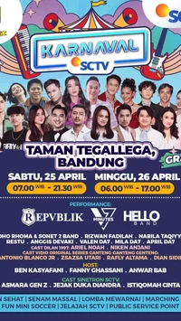 Karnaval SCTV 2026 Dibuka di Bandung, Konser Meriah dan Ragam Hiburan Gratis Dihadirkan