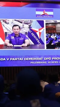 FOTO: Musda V Demokrat Sumsel, AHY Tekankan Konsolidasi Partai Jadi Kunci Kemenangan