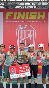 Bersaing dengan 1.000 Peserta dari 14 Negara, Personel Polda Sumsel Juarai Bromo KOM 2026