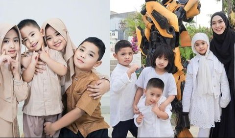 Memiliki Jarak Usia Tak Terlalu Jauh, Berikut Ini Potret Empat Anak Oki Setiana Dewi yang Bikin Gemas