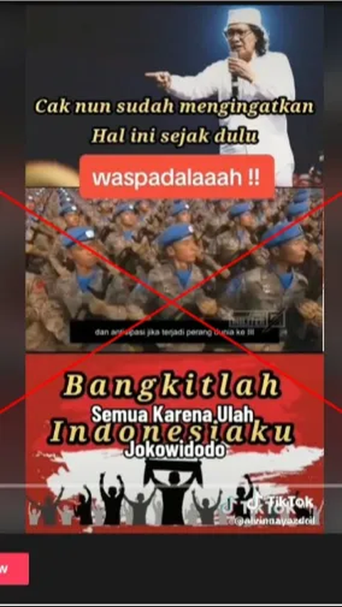 CEK FAKTA: Hoaks Video Tentara China Disiagakan untuk Perang Lawan Indonesia