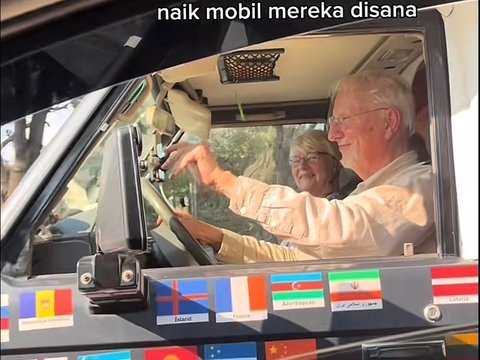 Viral Pasangan Bule Lansia Keliling Dunia Naik Campervan, Kini Sampai Surabaya