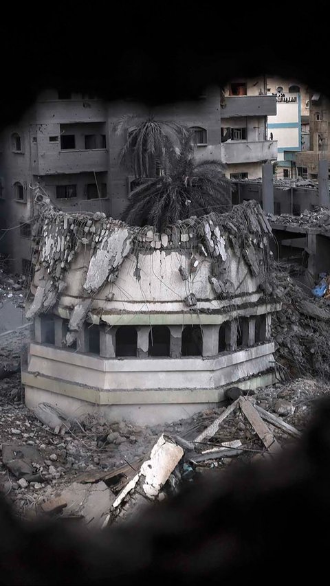 FOTO: Penampakan Masjid-Masjid di Jalur Gaza Hancur Lebur Digempur Israel, Dulu Megah Kini Rata dengan Tanah