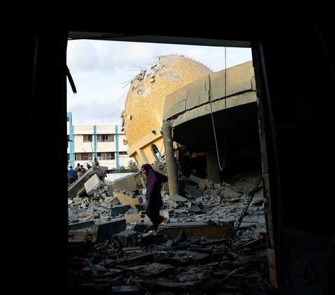 FOTO: Penampakan Masjid-Masjid di Jalur Gaza Hancur Lebur Digempur Israel, Dulu Megah Kini Rata dengan Tanah