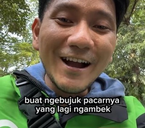 Viral Pacar Ngambek Malah Dikirimin Ojol, Diminta Ngerayu Endingnya Bikin Luluh