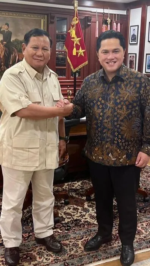 Survei Poltracking: Pemilih Prabowo di Jatim Dukung Erick Thohir Jadi Cawapres<br>