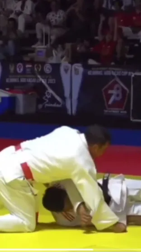 Bantingan Maut Pangkostrad Letjen Maruli di Kejurnas Judo Kasad Cup 2023, Sang Lawan langsung Tumbang