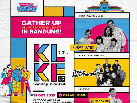 Kimbab Family dan Friday Noraebang Bakal Hadir di KLKF 2023 Bandung, Jangan Lupa Bawa Lightstick Fandom!