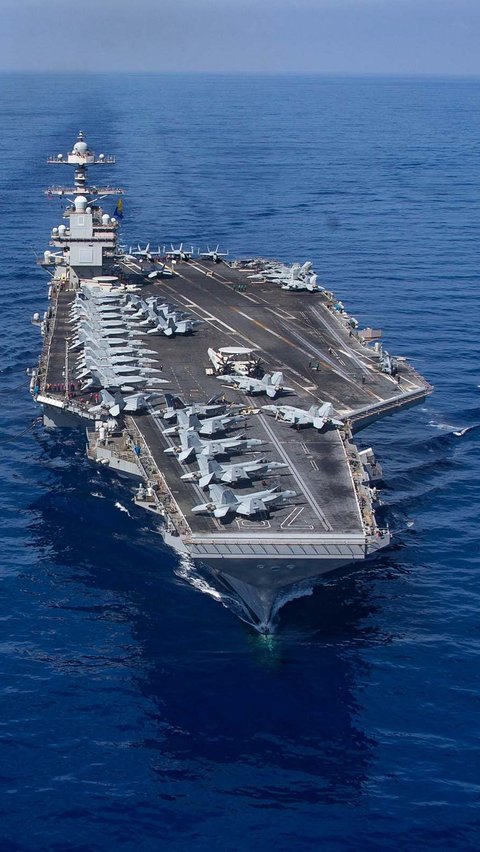 Kapal induk USS Gerald R Ford  disiagakan untuk membantu Israel yang sedang habis-habisan menggempur Jalur Gaza setelah mendapat serangan mematikan dari Hamas. 