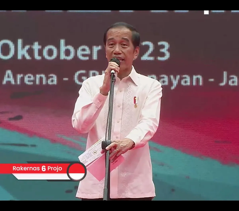 Jokowi Singgung Capres Pilihan Saat Buka Rakernas Projo: Orangnya Tidak Ada di Sini