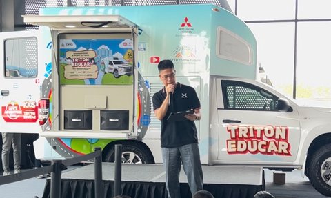 Mitsubishi Hadirkan Mobil Triton Educar untuk Tingkatkan Literasi Digital Anak Kurang Mampu