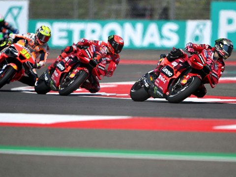 FOTO: Momen Jorge Martin Rajai Sprint Race MotoGP Mandalika 2023