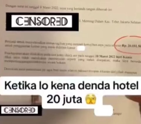 Viral Pengunjung Tinggalkan Kamar Hotel dengan Keadaan Super Kotor, Kena Denda Rp 20 Juta