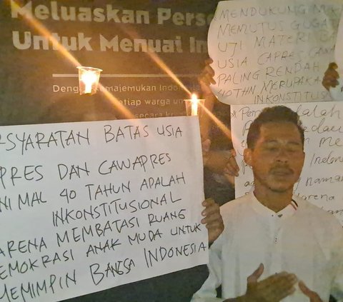 Massa Mahasiswa dan Pemuda Dukung MK Kabulkan Gugatan Batas Usia Capres-Cawapres