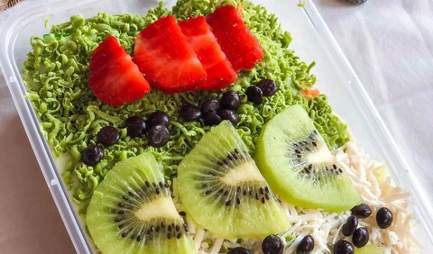 3. Saus Salad Buah Matcha