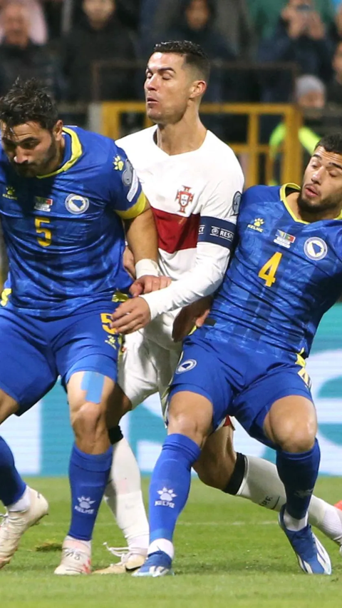 FOTO: Aksi Portugal Bersama Cristiano Ronaldo Cukur Habis Bosnia Tanpa Ampun, Panen 5 Gol di Babak Pertama Kualifikasi Euro 2024