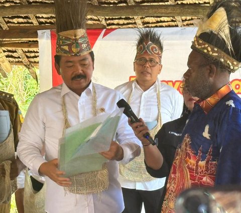 Menteri Hadi Tjahjanto Jamin Perlindungan Hak Atas Tanah Ulayat Suku Sawoi Hnya Papua