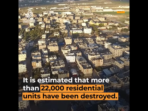 Hancur Parah! Video Kondisi Gaza Sebelum dan Sesudah Dibombardir Israel