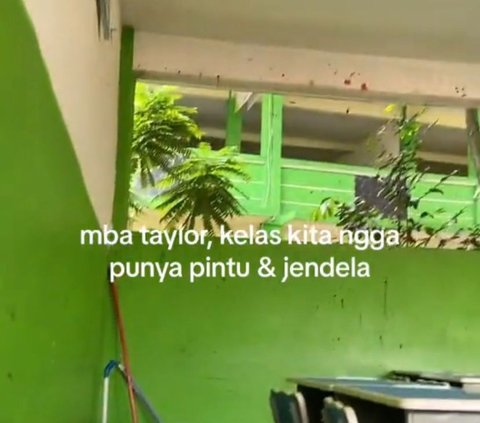 Tak Jauh dari Jakarta! Konsep Unik Kelas Tanpa Pintu dan Jendela, Mirip Rumah Free Fire
