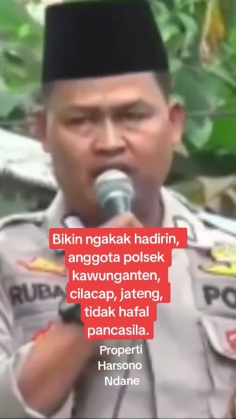 Diduga Tak Hafal Pancasila, Anggota Polisi Bripka Rubangi Disoraki Ibu-Ibu