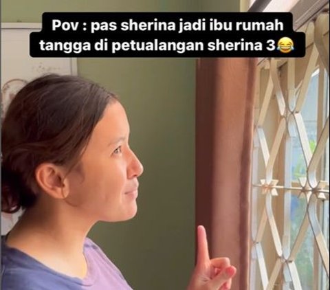 Funny, Mother Parodies the Movie 'Sherina's Adventure as a Housewife'