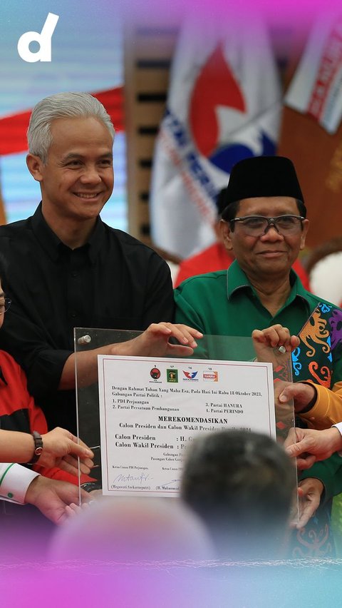 There is no Jokowi's Family in Mahfud MD's Vice Presidential Declaration.