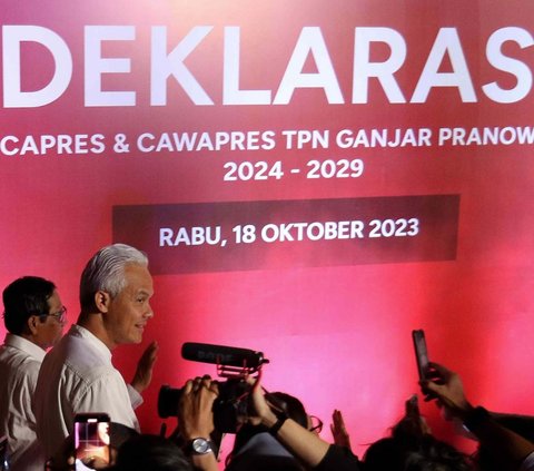 FOTO: Momen Kompak Ganjar dan Mahfud MD Hadiri Acara Deklarasi Dukungan di Gedung Arsip Nasional