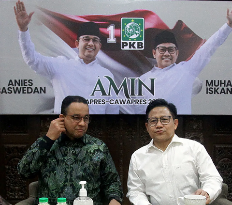 Anies-Cak Imin Tiba di Kantor PKS Disambut Selawat