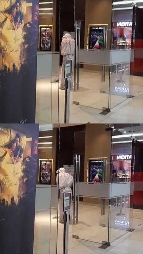 Viral Video Penampakan Mirip Pocong di Bioskop, Sempat Bikin Seram Namun Ngakak saat Lakukan Ini