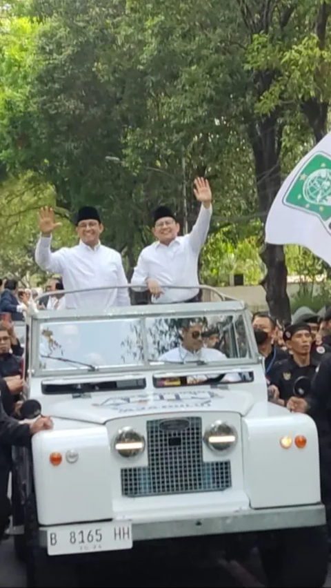 Mobil Land Rover Legendaris yang Dipakai Anies-Cak Imin Daftar ke KPU Beda dari Data Polisi, Ini Buktinya