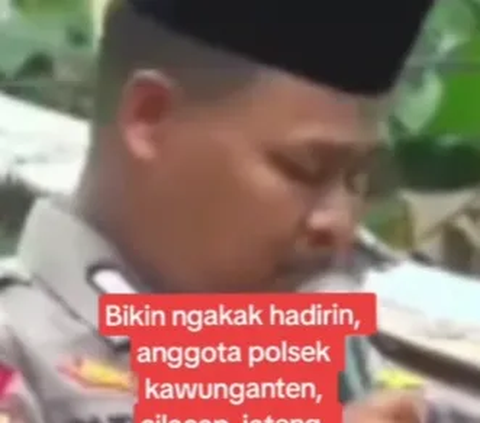 Momen Polisi Tak Hafal Teks Pancasila saat Upacara, Disoraki sampai Ditertawakan Ibu-Ibu