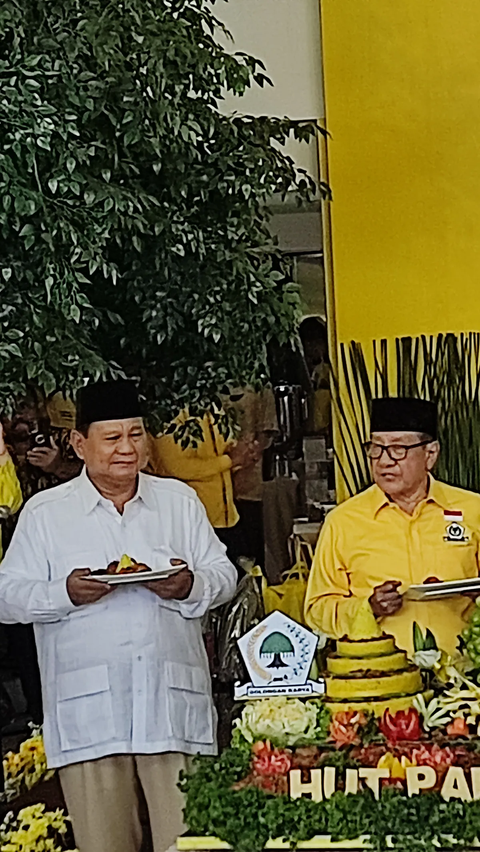 Joget Prabowo di HUT Golkar, Sampai Angkat Telunjuk