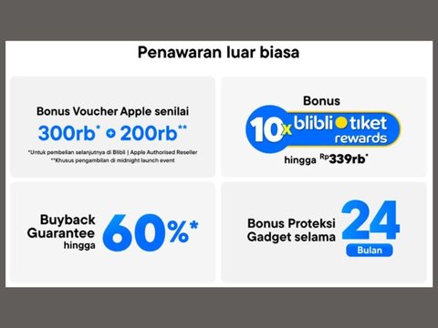 Tawarkan Banyak Keuntungan dan Gak Pakai Antre, Blibli Buka Pre Order iPhone 15 Resmi di Indonesia