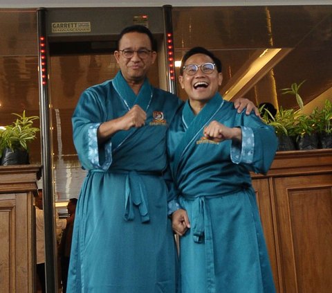 Bakal calon presiden dan bakal calon wakil presiden dari Koalisi Perubahan, Anies Baswedan dan Muhaimin Iskandar (AMIN) bersiap menjalani tes kesehatan di RSPAD Gatot Subroto, Sabtu (21/10/2023).